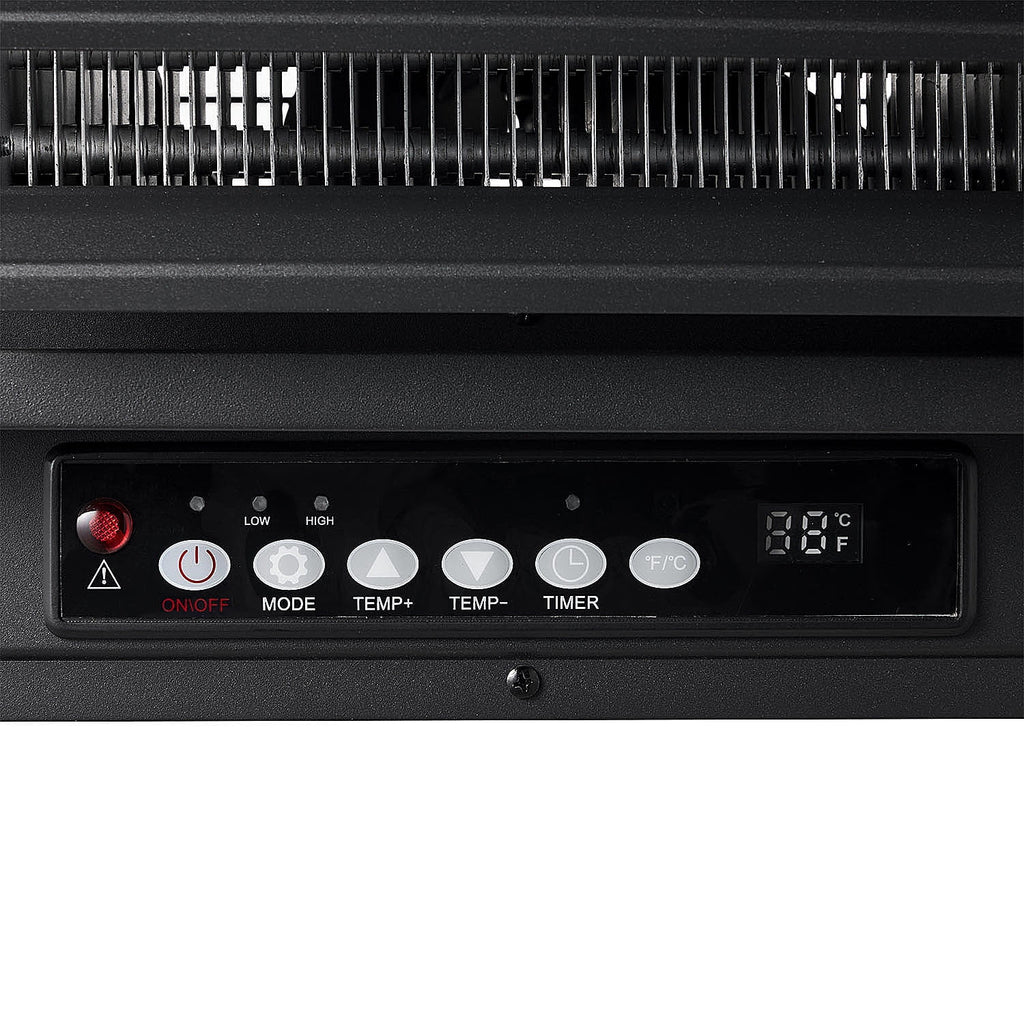 Black 7500W 240V Hard Wired Digital Electric Garage Heater with Remote G13536