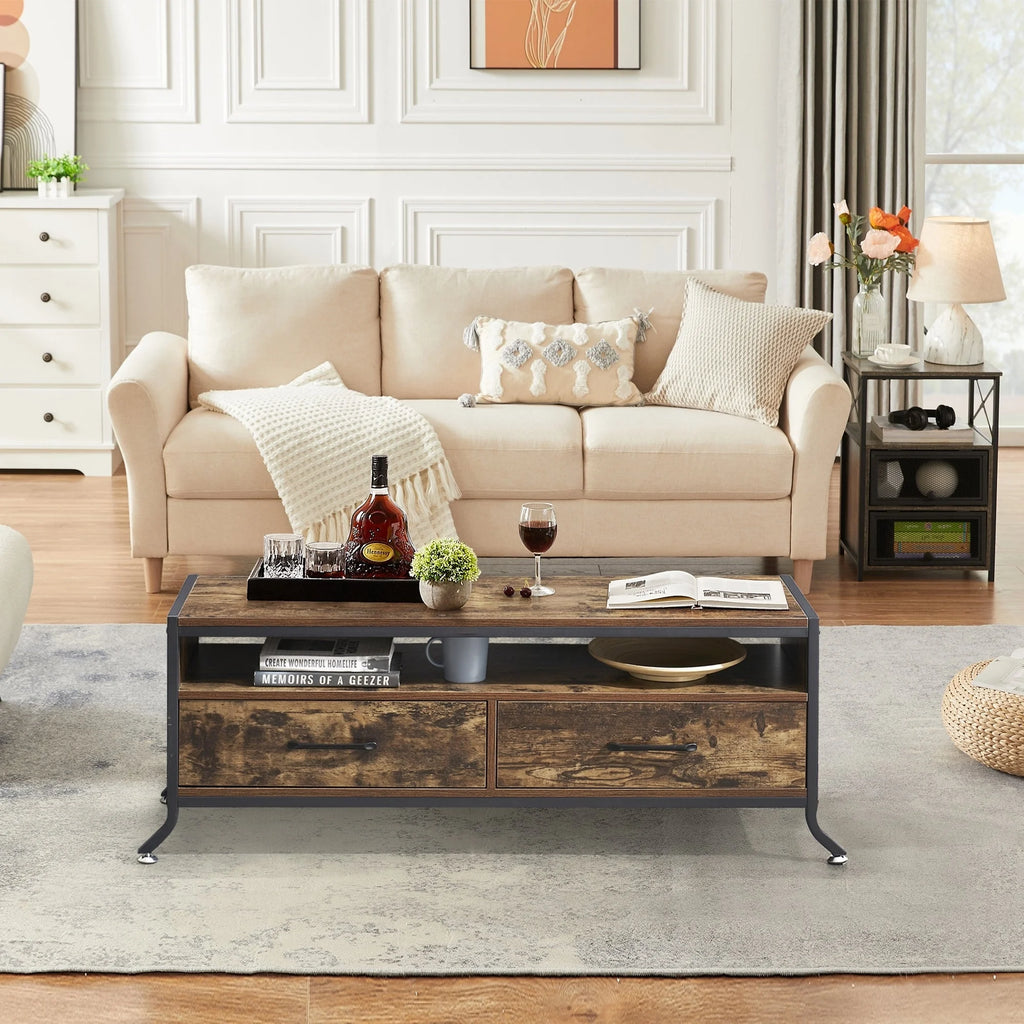 Brown Coffee Table and Nightstands Set of 2 G8334