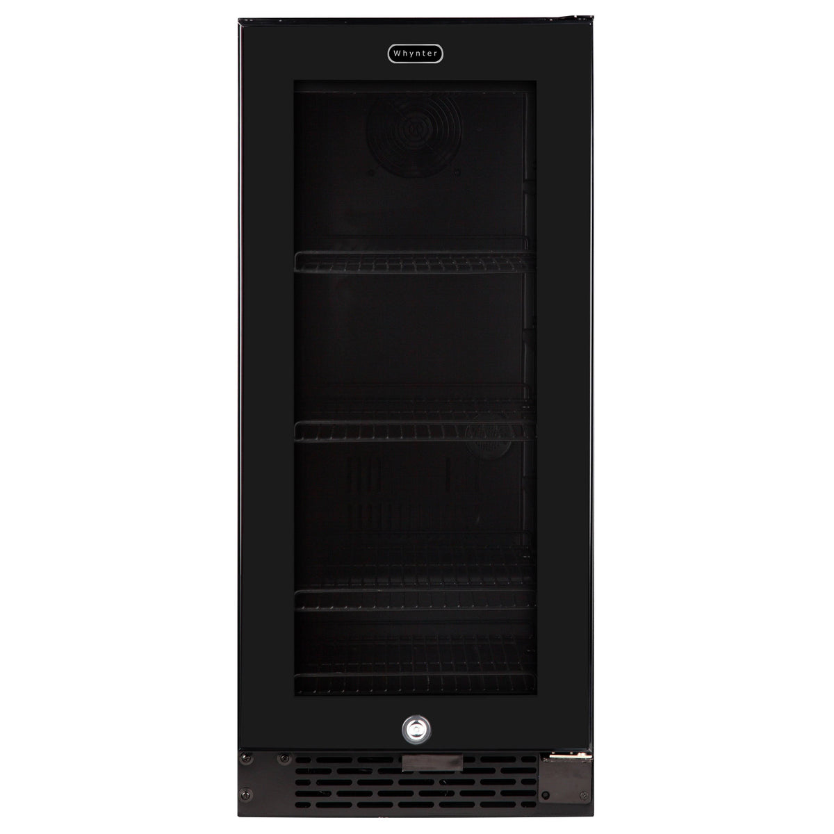 Black Glass 80-Can 3.4 Cu ft. Beverage Refrigerator T3522