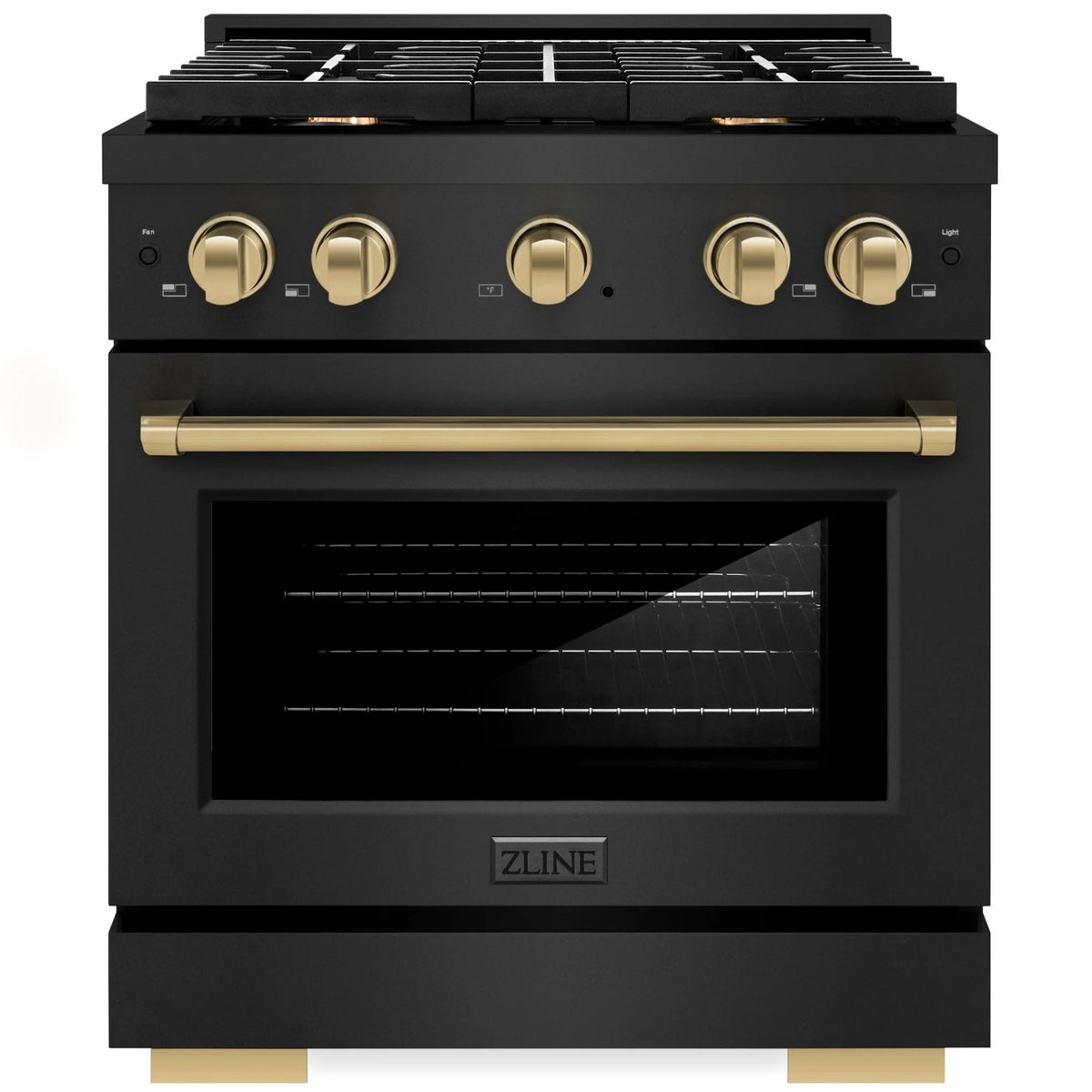 30 4.2 cu. ft. Gas Range with Convection Gas Oven in Black Stainless Steel T992