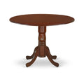 Round Wood Pedestal Table Mahogany Finish O488899
