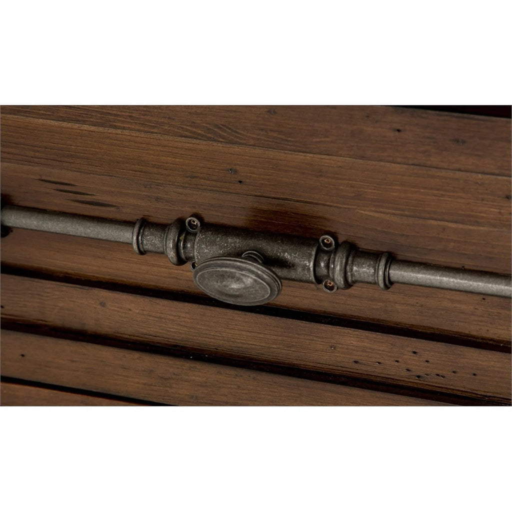 Rustic Brown Wood Dresser with Mirror M508