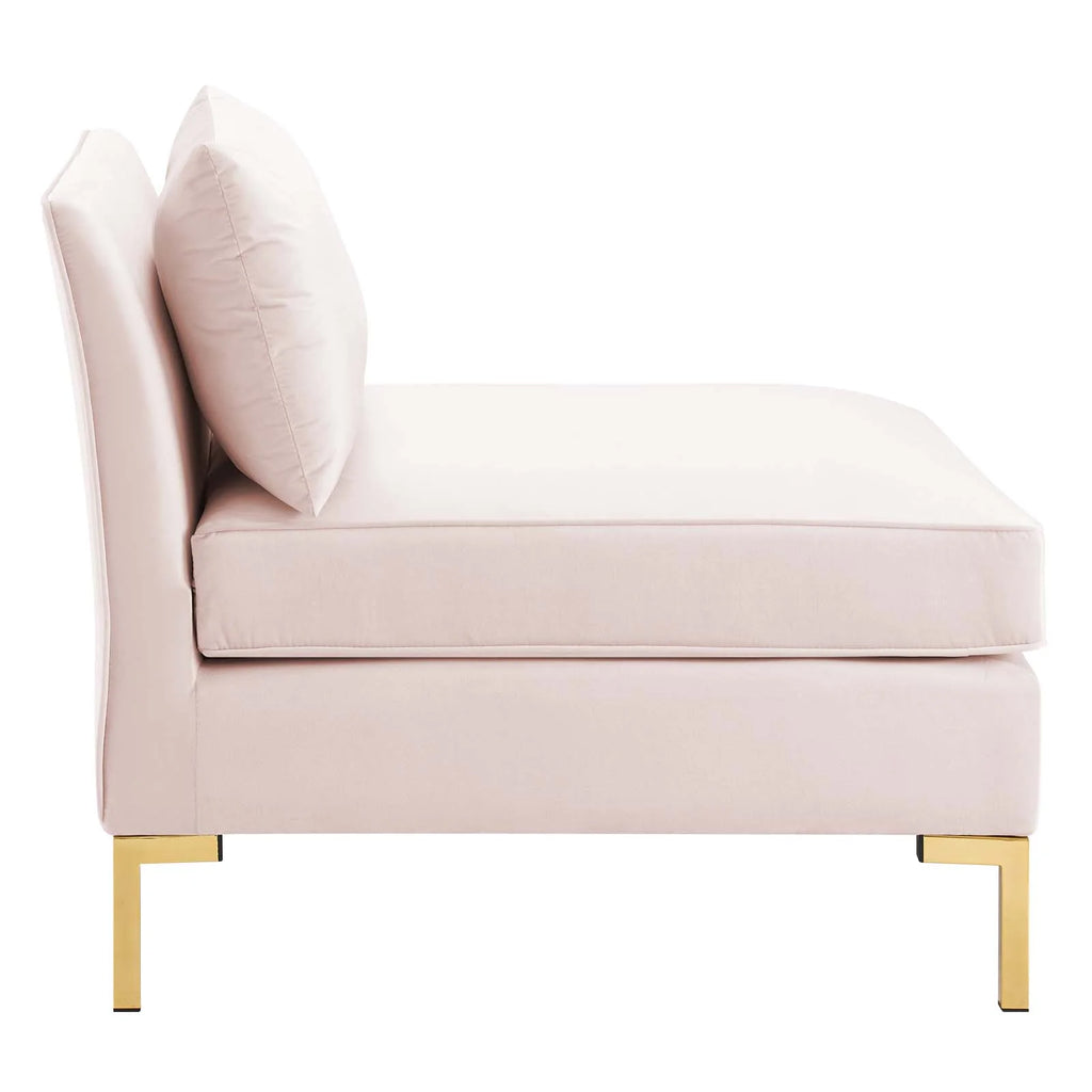 Pink Performance Velvet Sofa V7462