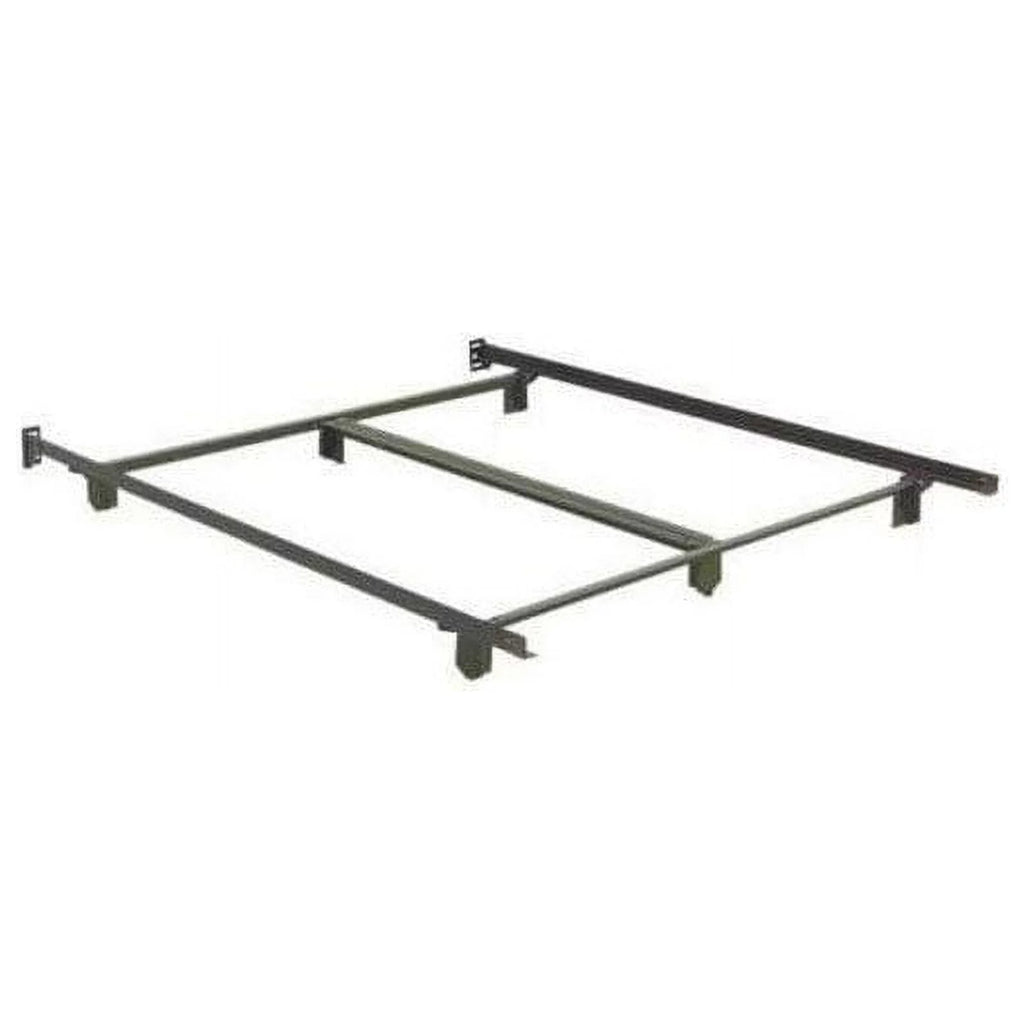 Black Metal King Headboard with Bed Frame P974766