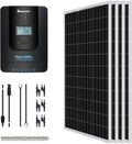 400 Watt 12 Volt Monocrystalline Solar Starter Kit with 4 Pcs 100W Solar Panel and 40A MPPT Charge Controller X247938
