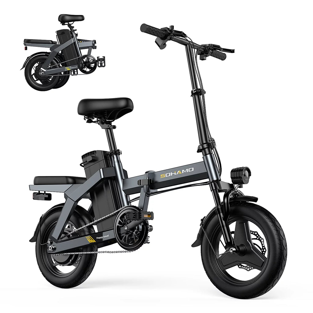 400W Folding Electric Bike with 48V 12Ah Removable Battery A420894