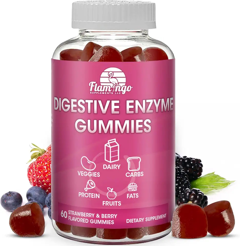 Chewable Digestive Enzymes Gummies 60 Count S8559