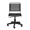 Black & Chrome Low Back Office Chair I2145