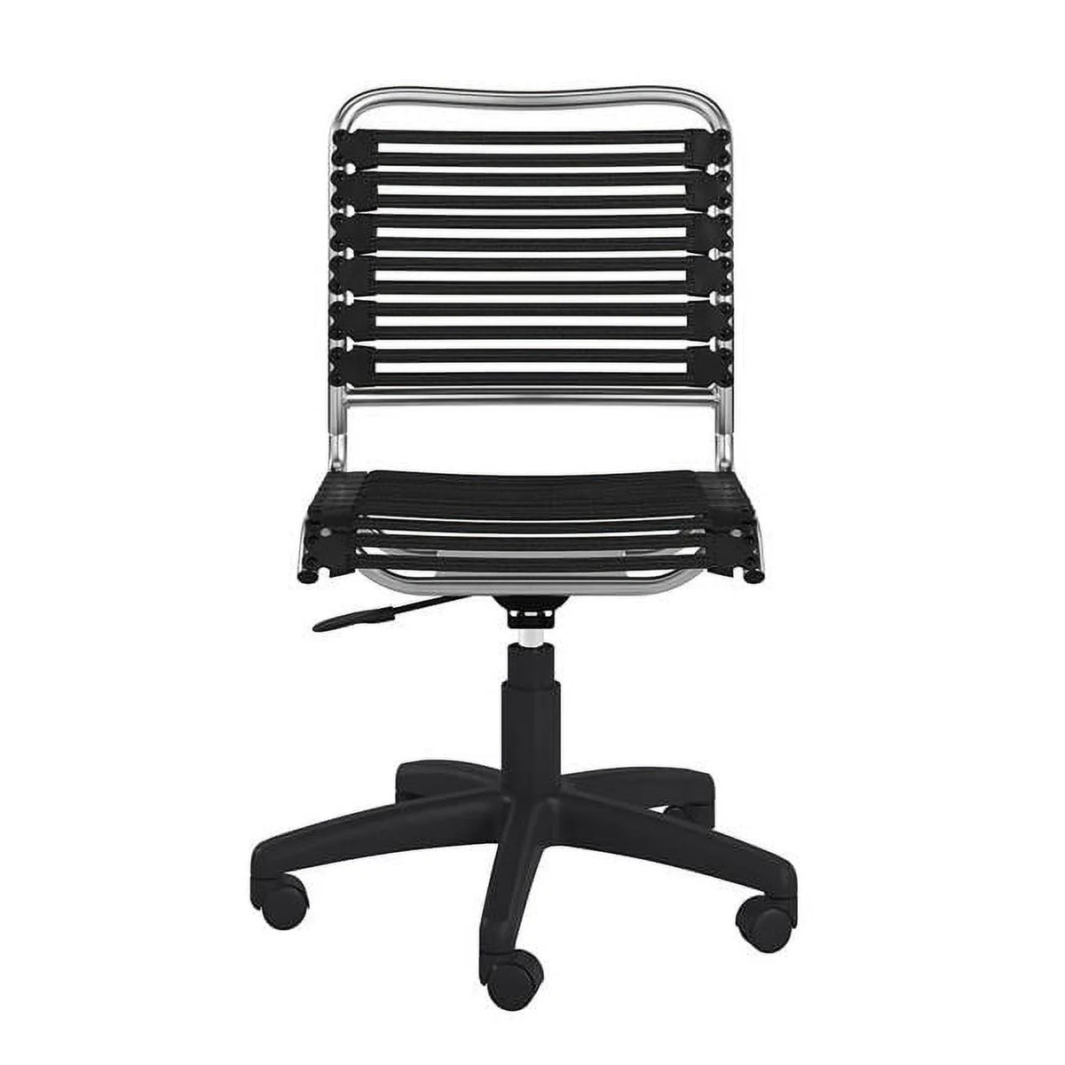 Black & Chrome Low Back Office Chair I2145