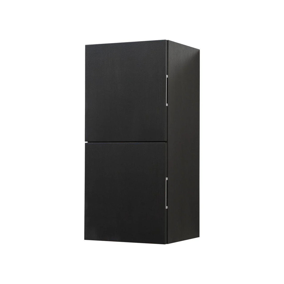 24 High Black Wood Side Cabinet with Two Doors R81311