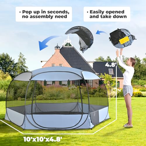 XLarge Popup Portable Dog House with Canopy Y99090