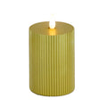 Flameless Candle with Remote, Gold Warm White LED, Battery Powered, 8 in V833496