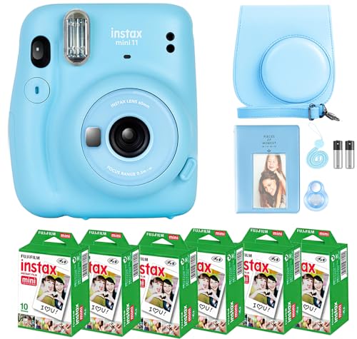 Charcoal Gray Instant Camera with Instant Film and Accessories E2880