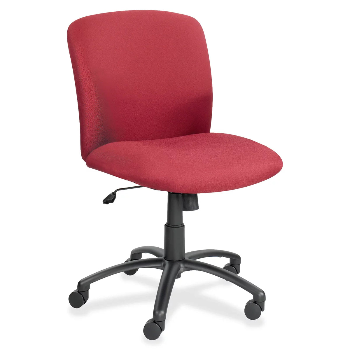 Burgundy Polyester Swivel Chair V2090
