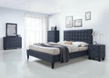 Dark Gray King 6pcs Bedroom Set M268331