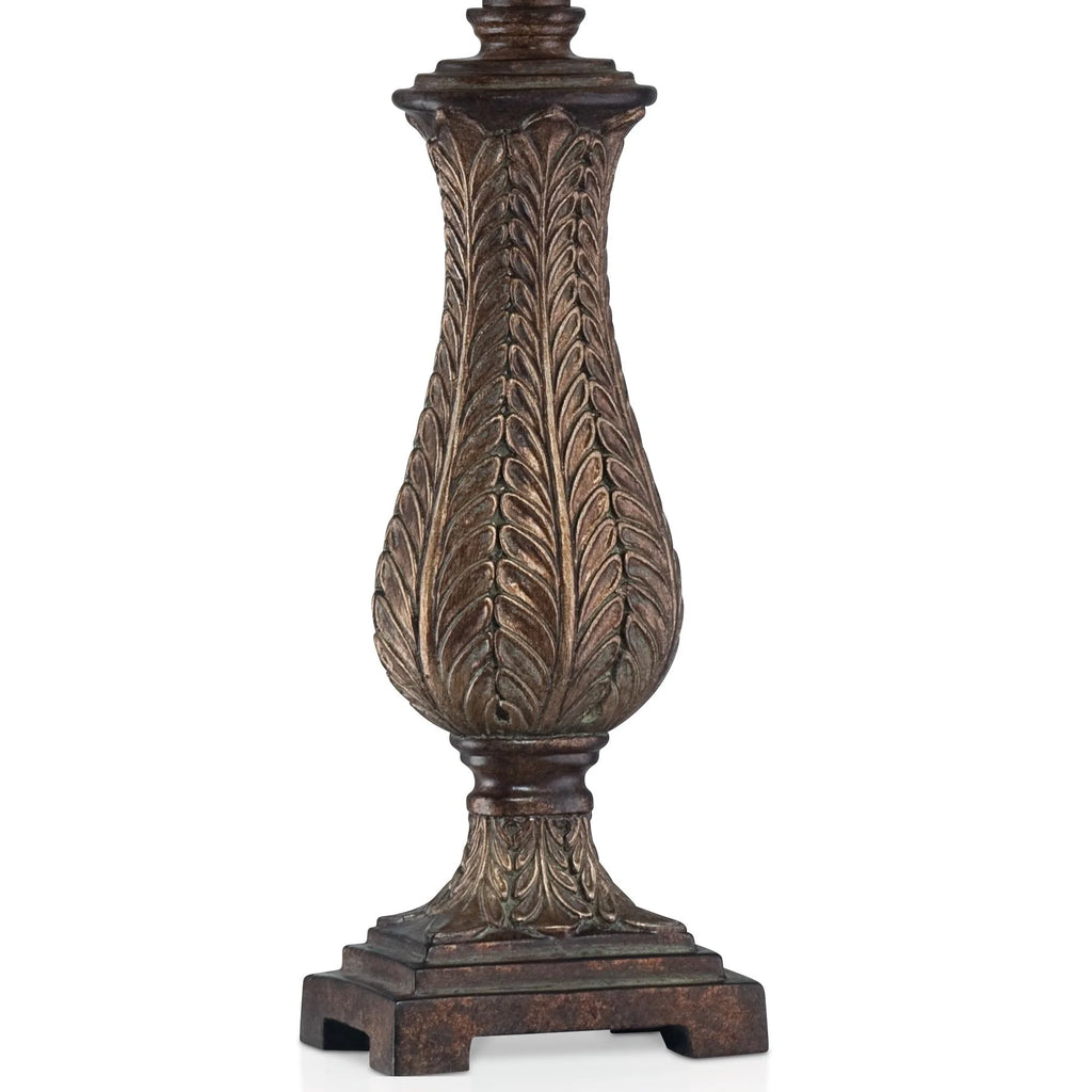 Traditional Table Lamp 25" High Beige Rectangular Shade K805145