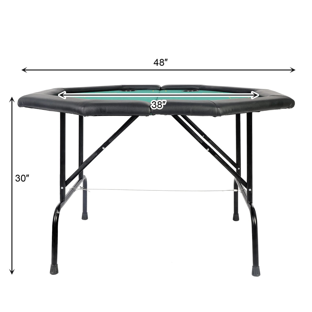 48 Octagon Folding Poker Table with Cup Holder A640570
