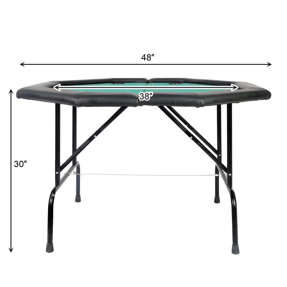 48 Octagon Folding Poker Table with Cup Holder A640570