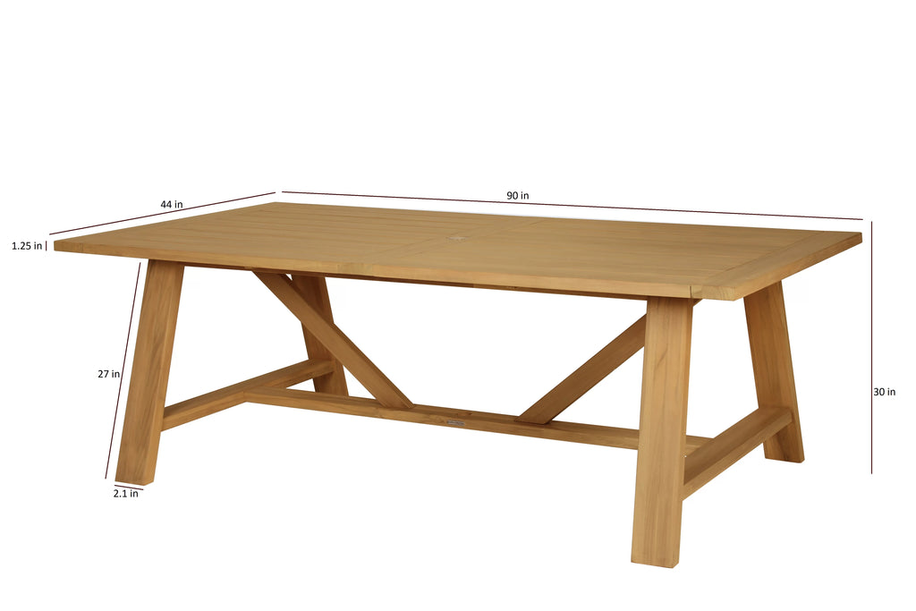 Teak Outdoor Dining Table L936757
