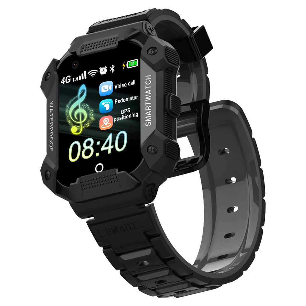 Black Kids Smart Watch with 4G SIM GPS W561