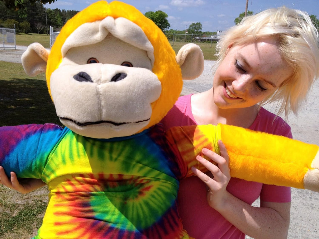 Yellow Plush Monkey 40-inches Tall E790