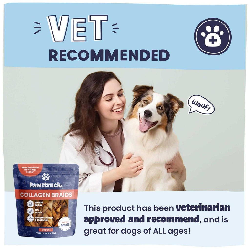 Natural Beef Collagen Braids for Dogs B971