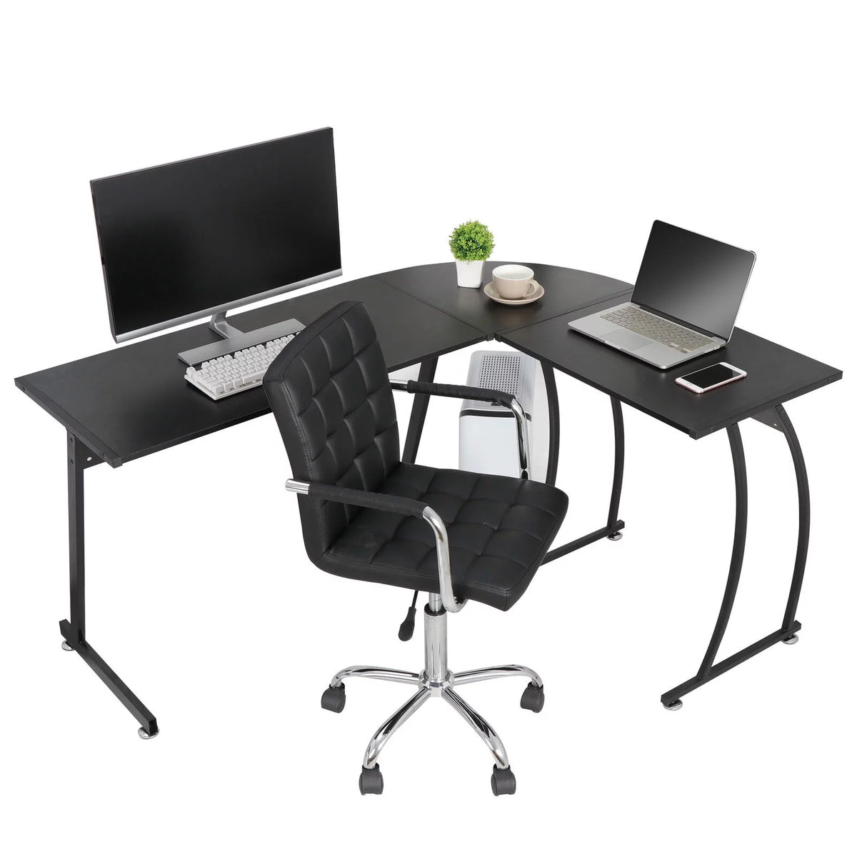 L Shaped Corner Gaming Desk 58" U76671