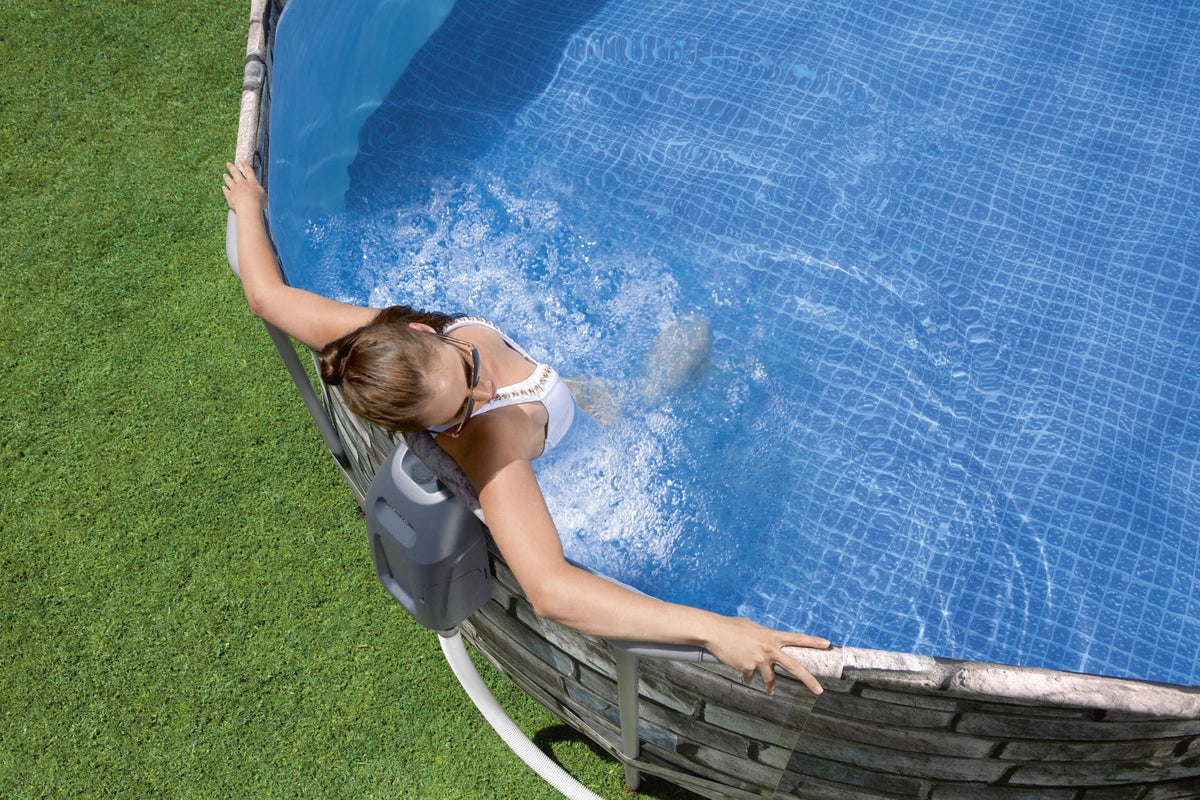 20' Power Steel Oval Above Ground Pool P34903