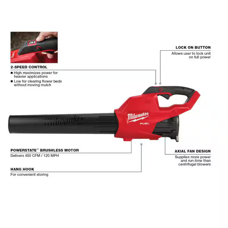 18V Lithium-Ion Brushless Handheld Blower with 6 in. Pruning Saw (2-Tool) A9036