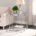 22" Round Acrylic Coffee Table with Metal Legs I4400