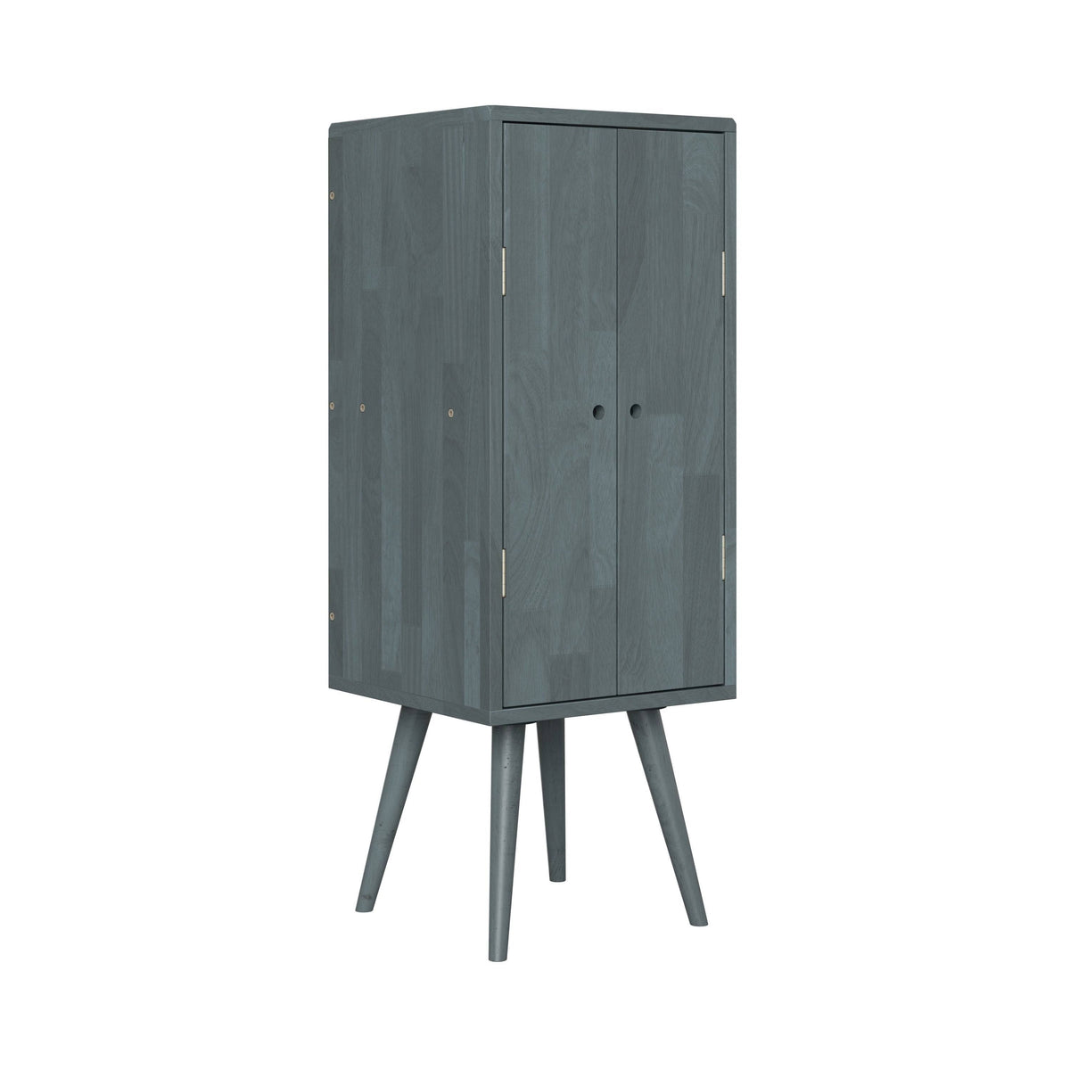 Mid Century Modern Vertical Wood Chest with Door B862598