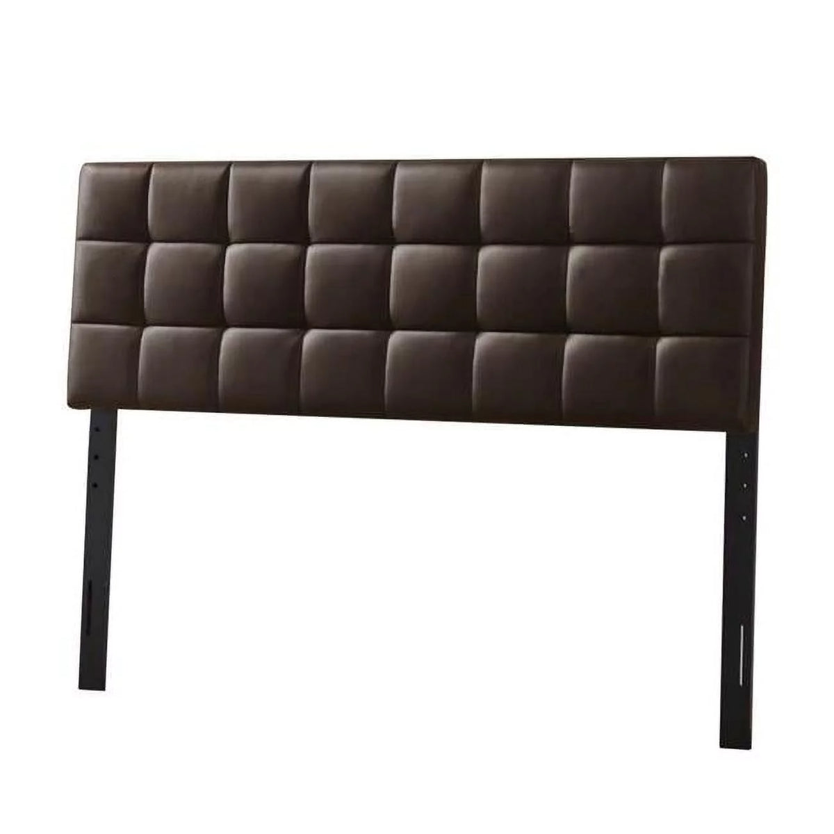 Brown Faux Leather Upholstered Headboard O8352
