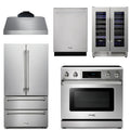 36 Electric Range, Range Hood, Refrigerator, Dishwasher, Wine Cooler H80657
