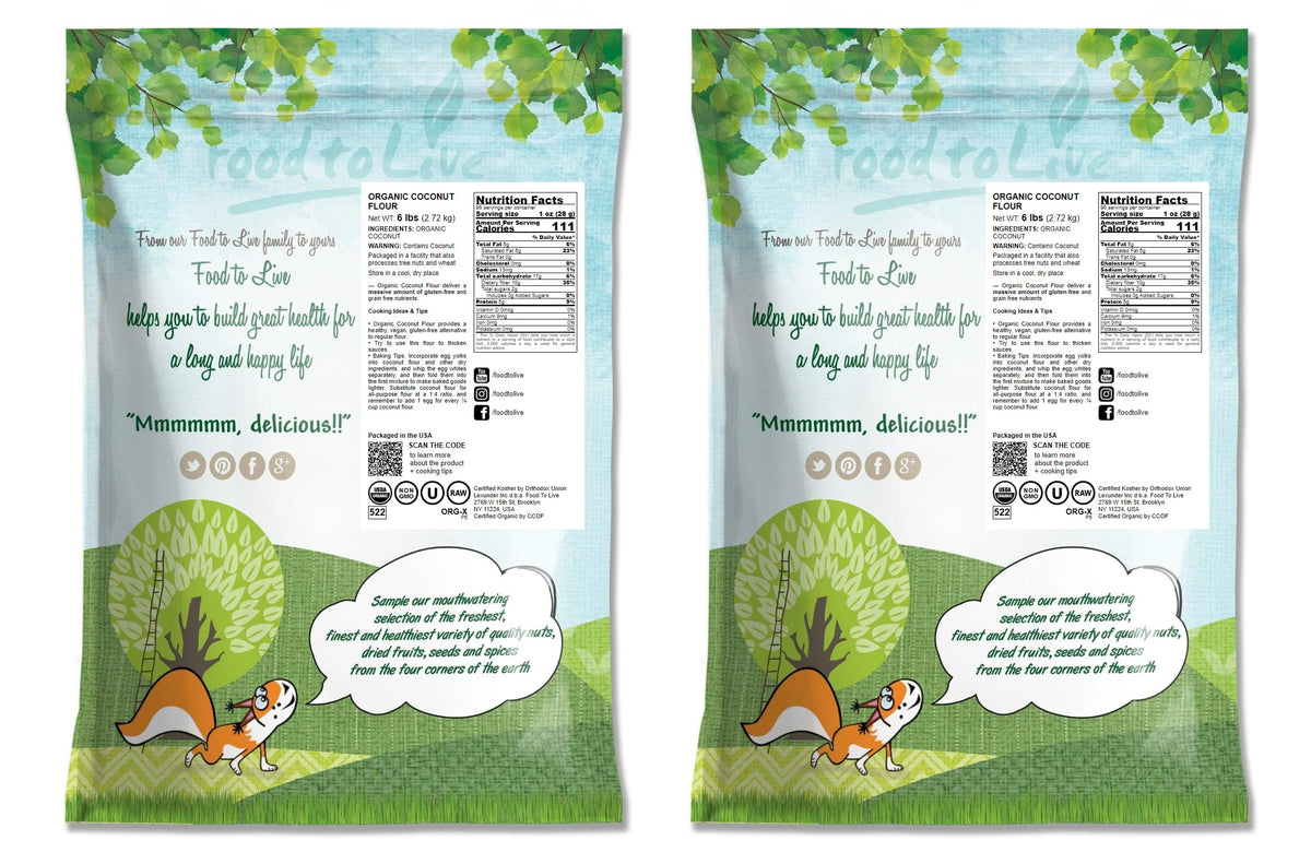 Organic Coconut Flour 12 Pounds C8667