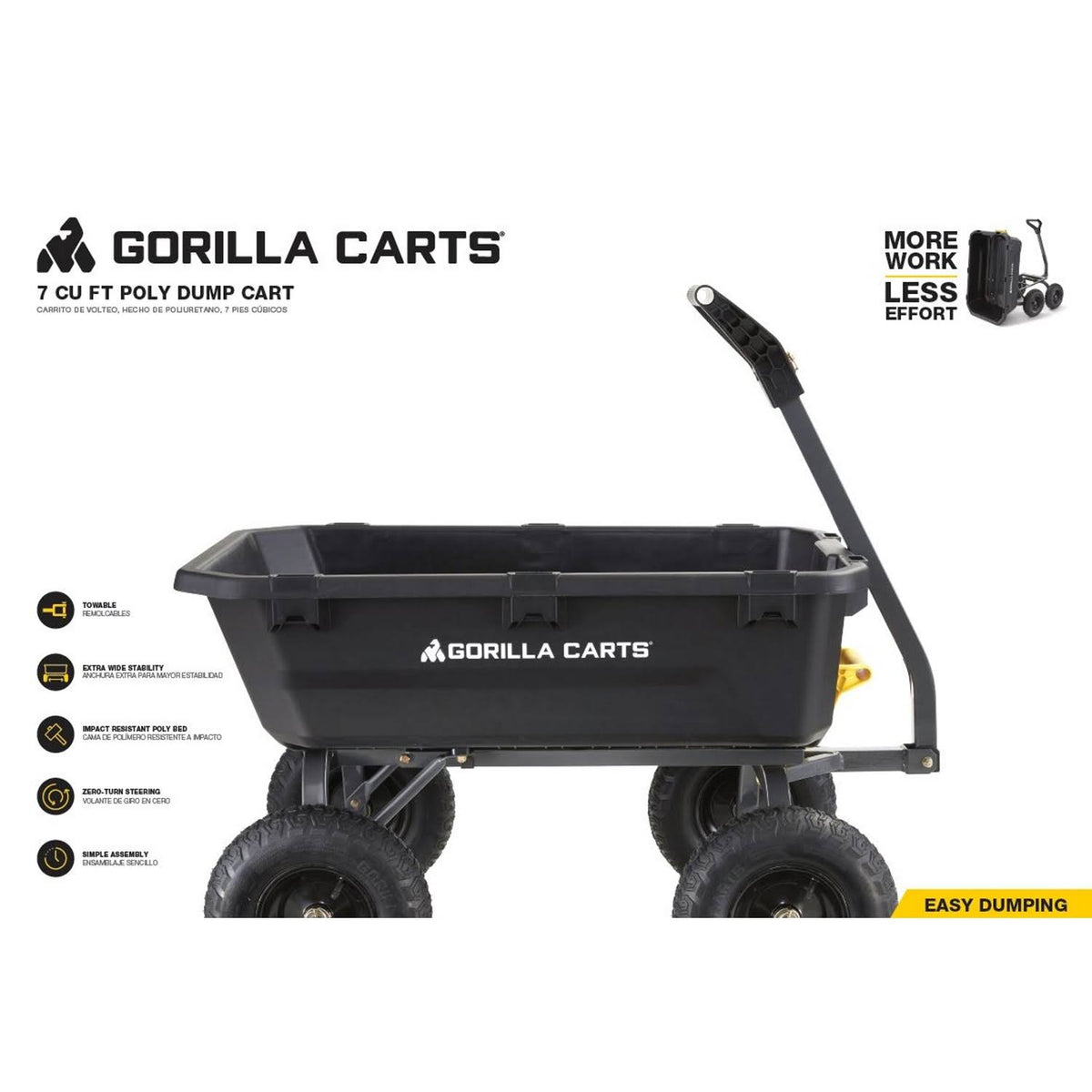 Poly Dump Cart 1200 lb. Capacity V1759