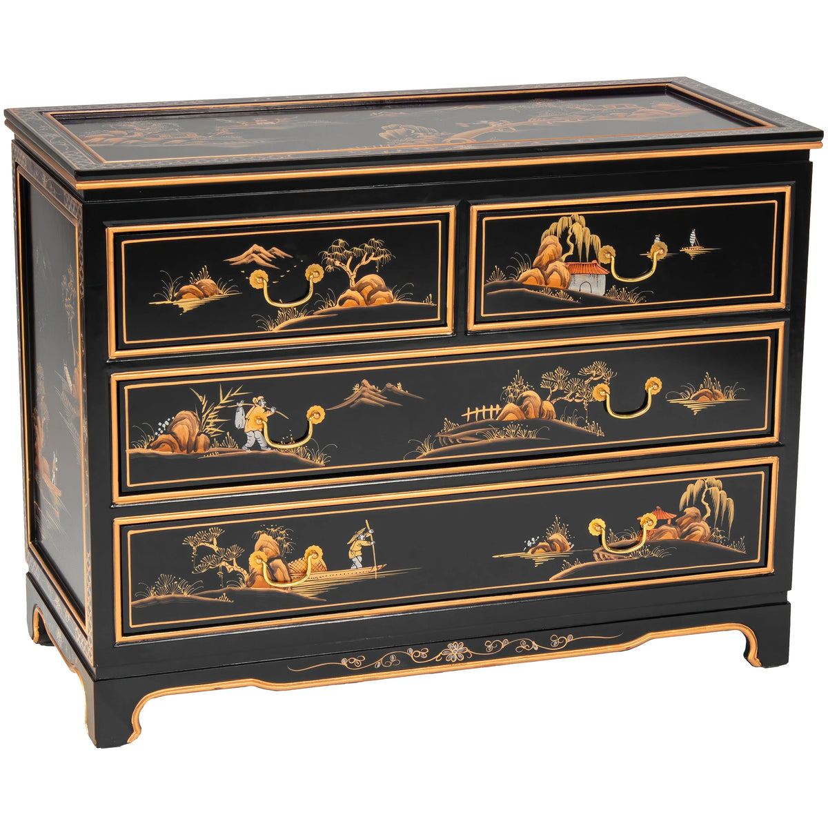 Black Lacquer Dresser Y179