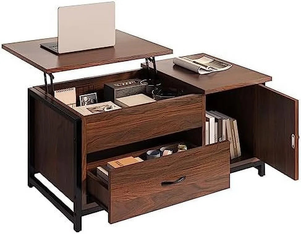 41.7" Lift Top Coffee Table with Drawer E4108