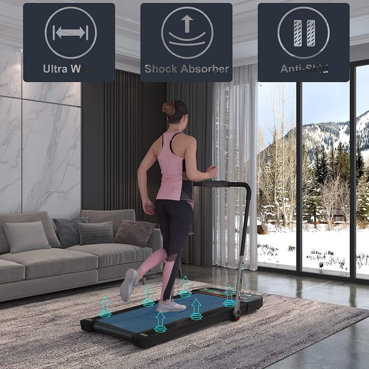 2 in 1 Folding Treadmill Z407