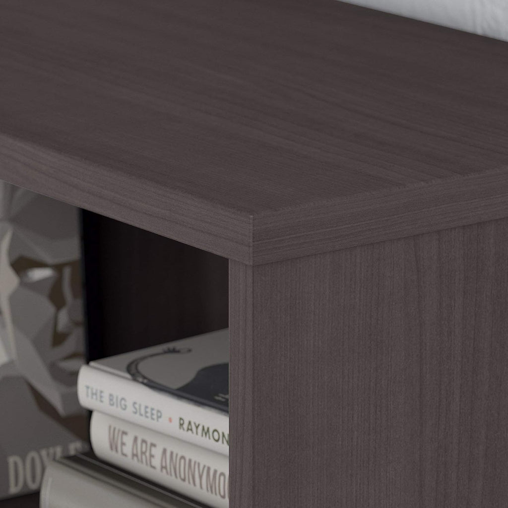 Storm Gray 2 Shelf Bookcase Cabinet Q715651