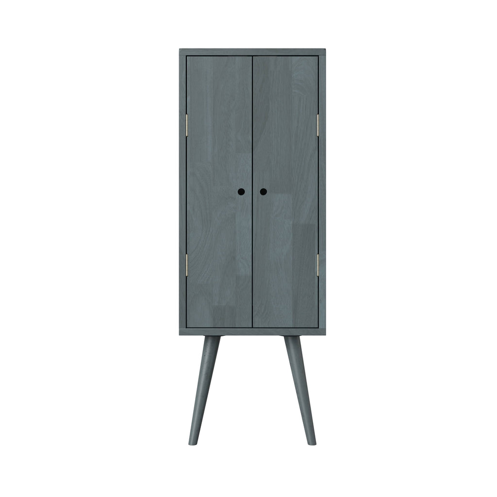 Mid Century Modern Vertical Wood Chest with Door B862598