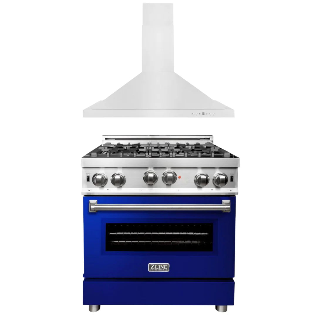 30 in. Gas Range and Range Hood Appliance Package A494