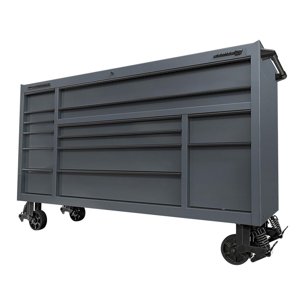 72 in. Triple-Bank Roll Cab, Slate Gray S30992