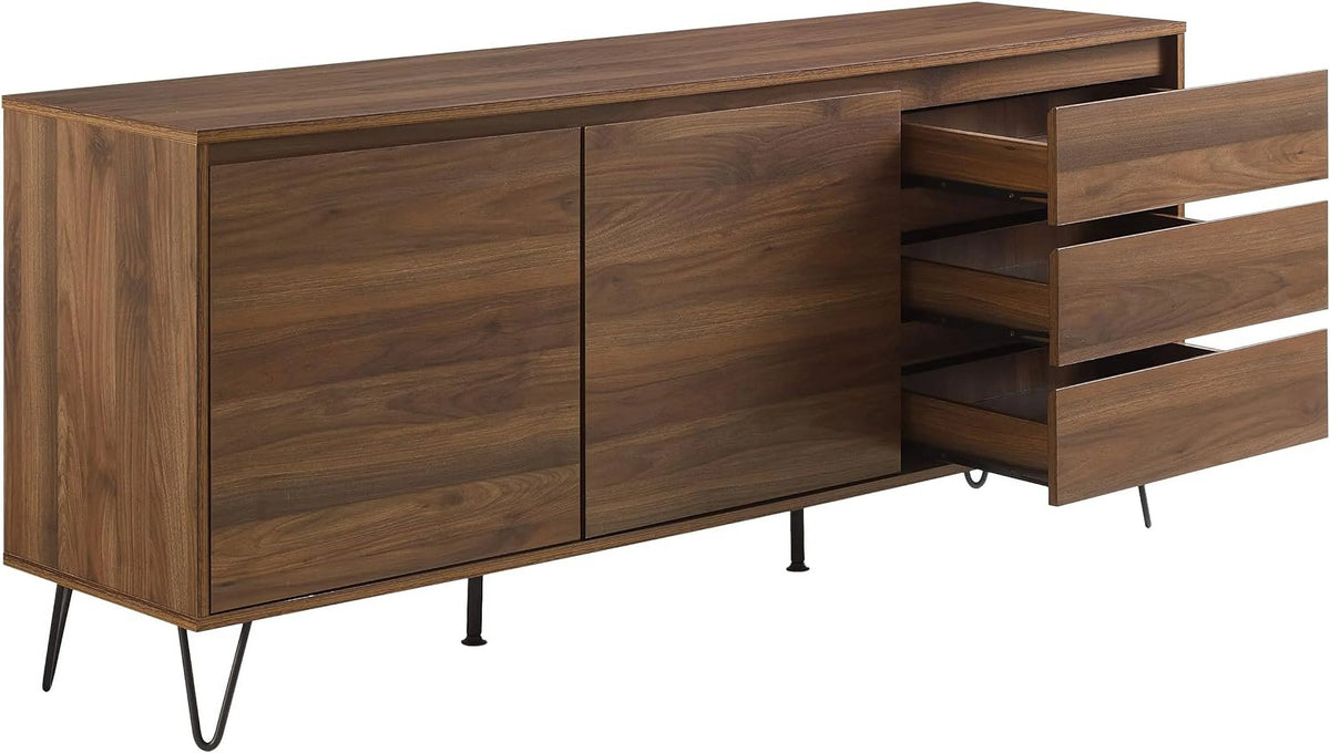 Brown Oak Record Storage Sideboard A55968
