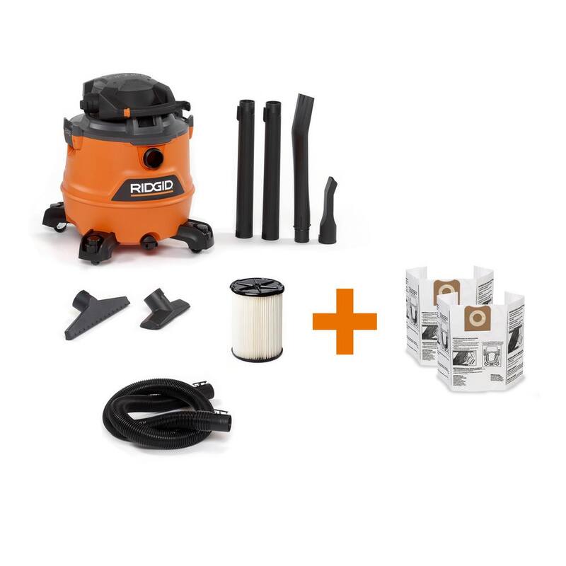 16 Gallon 6.5 Peak HP Wet/Dry Shop Vacuum with Detachable Blower K398