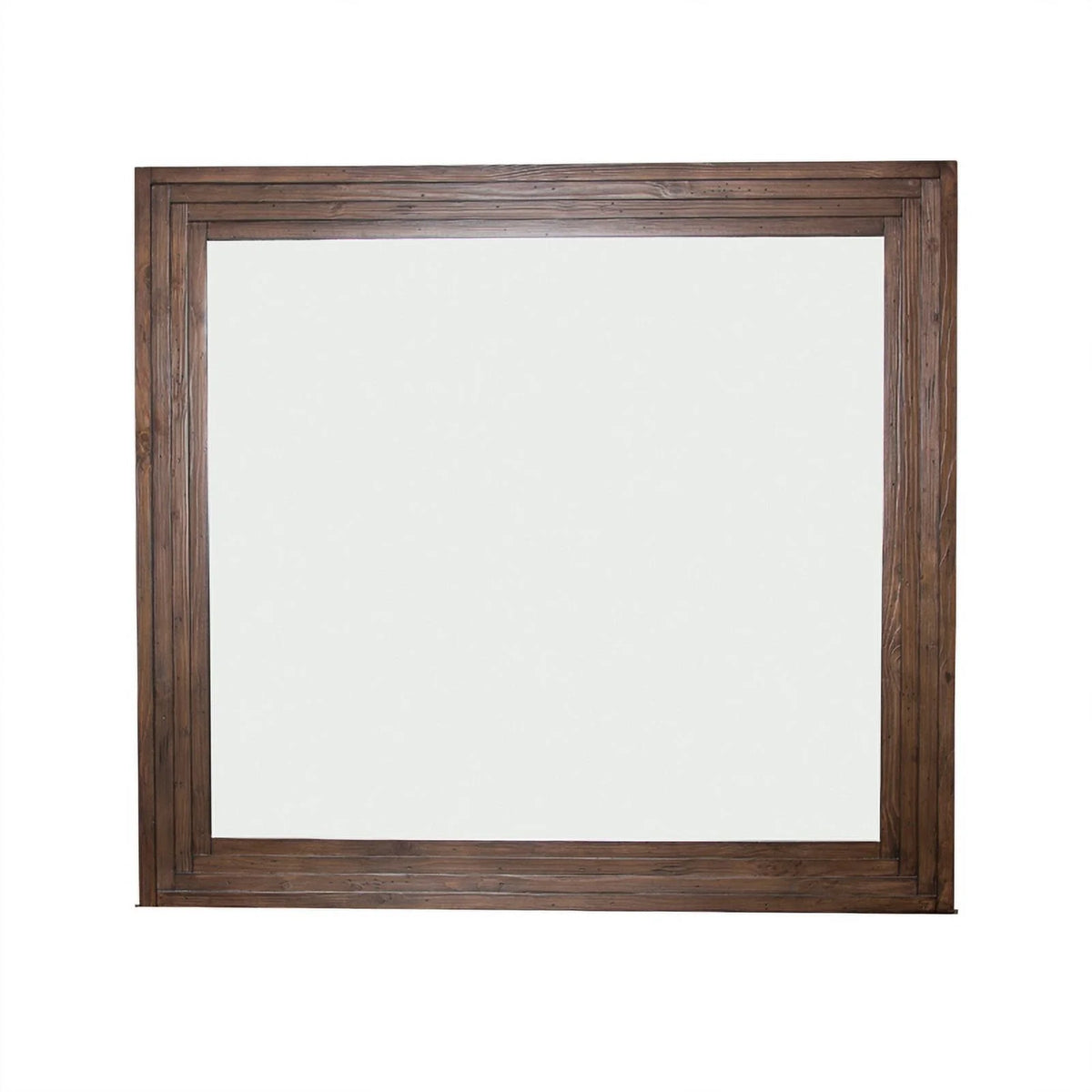 Rustic Brown Wood Dresser with Mirror M508