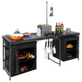 Lightweight Portable Camping Kitchen Table with Sink M624298
