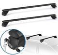 Universal Adjustable Aluminum Roof Rack Cross Bars with Anti-Theft Lock F76738