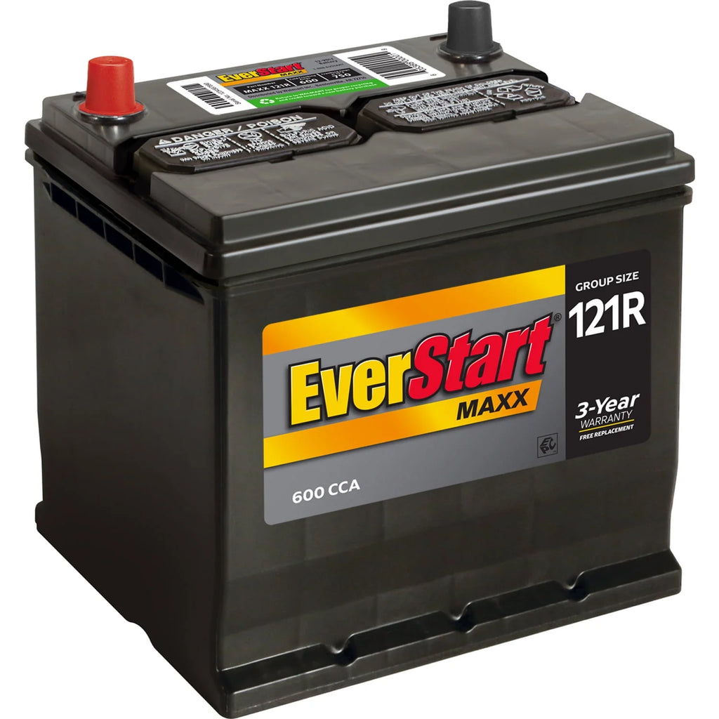 Lead Acid Automotive Battery, Group Size 121R 12 Volt, 600 CCA X4149
