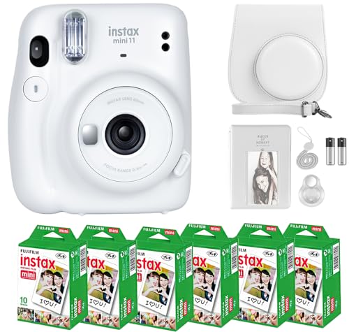 Charcoal Gray Instant Camera with Instant Film and Accessories E2880