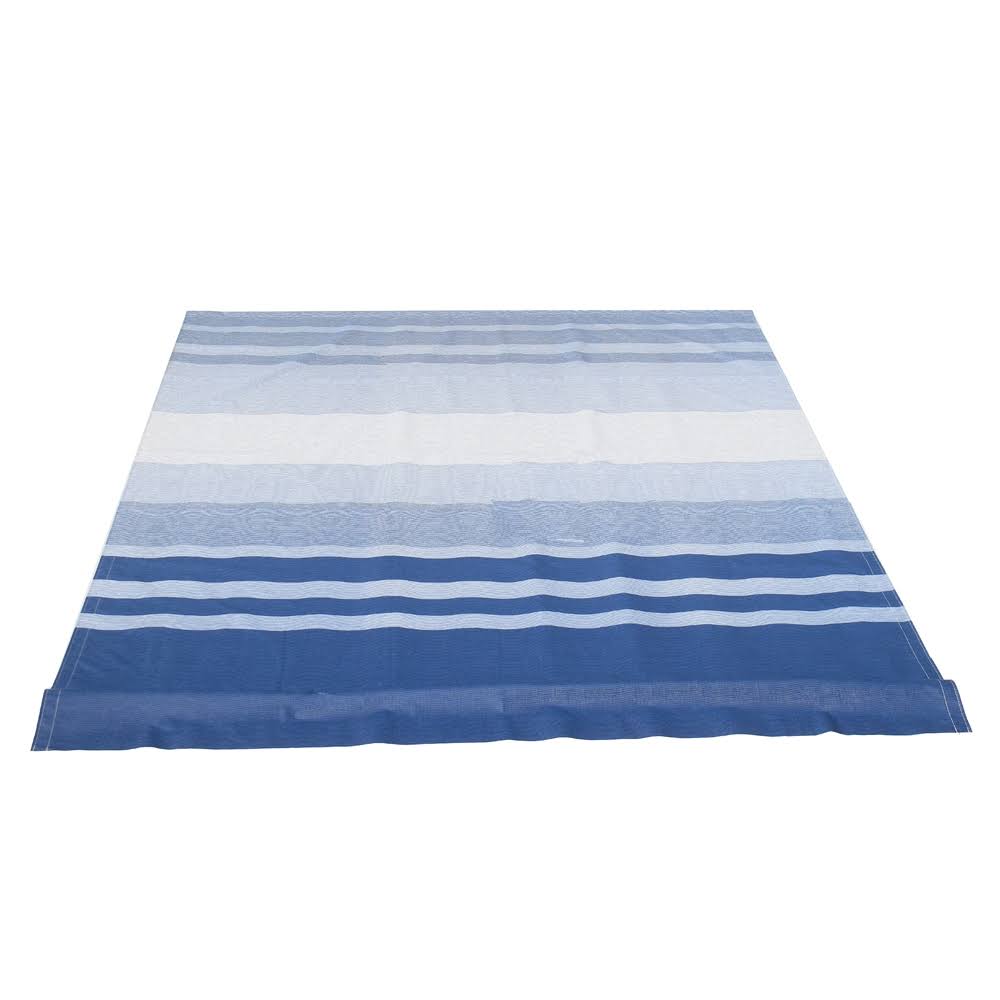 Blue Stripes 15x8 ft Vinyl Awning Replacement Fabric X16088